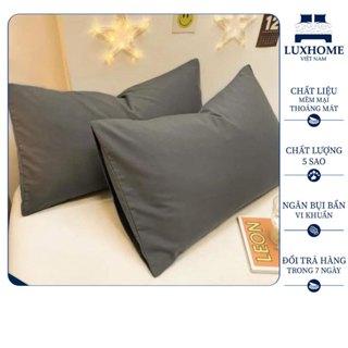Vỏ Gối Nằm Cotton Tici Luxhome Mềm Mịn, Thoáng Mát, Kháng Khuẩn Tốt, Kích Thước 50x70cm ( Không Kèm Ruột - 1 chiếc )