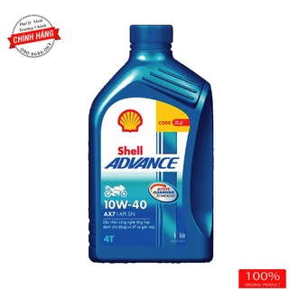 Nhớt Shell Advance 4T AX7 10W40 Synthetic dành cho xe số
