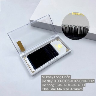 Mi khay lông chồn / cong j-b-c-cc-d-u-ld-li / dày 0.03-0.05-0.07-0.10-0.12 / sỉ lẻ dụng cụ mi belash