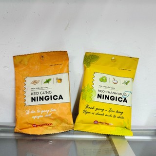 Kẹo NINGICA vị gừng và vị chanh muối gói 10 viên