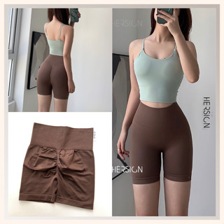 Đồ tập gym nữ Set đồ tập yoga nữ ngắn Áo croptop hai dây Quần ngố HERSIGN-SMIX11N20B