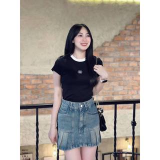 Áo thun babytee phối cổ CHIBEST BAD57