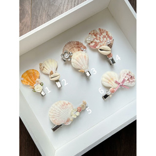 𝐒𝐞𝐚𝐬𝐡𝐞𝐥𝐥𝐬 𝐇𝐚𝐢𝐫 𝐂𝐥𝐢𝐩 𓇼🐚 | Kẹp vỏ sò Handmade