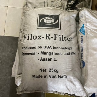 1 bao 25kg hạt lọc Filox xử lý nước nhiễm phèn