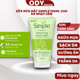 Sữa rửa mặt Simple 150ml cho da nhạy cảm