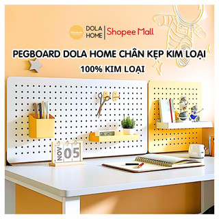 Bảng lỗ Pegboard Dola Home cao cấp kẹp bàn không khoan tường để bàn phím, tai nghe, đồ dùng làm việc
