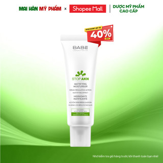Kem dưỡng BABÉ Stop AKN Mattifying Moisturiser cho da dầu mụn 50ml