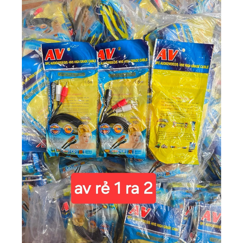 Dây AV 1 ra 2; 3 ra 3