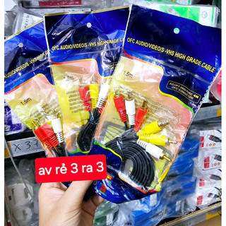 Dây AV 1 ra 2; 3 ra 3