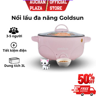 Nồi lẩu điện đa năng seka/Goldsun GMC3000 dung tích 4.5l, lòng nồi Inox chống dính