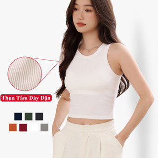 Áo Croptop Sát Nách Nữ Madela Kiểu Ôm Body Tôn Dáng, Áo Thun Croptop Ôm Body Sát Nách 3 Lỗ Nữ Vải Co Giãn