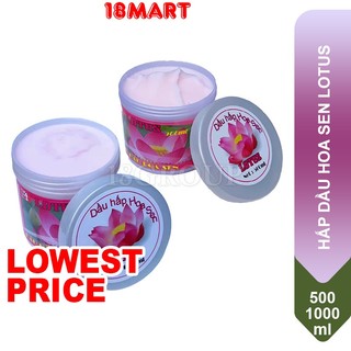 Kem ủ tóc hấp dầu hoa sen lotus 500ml / 1000ml