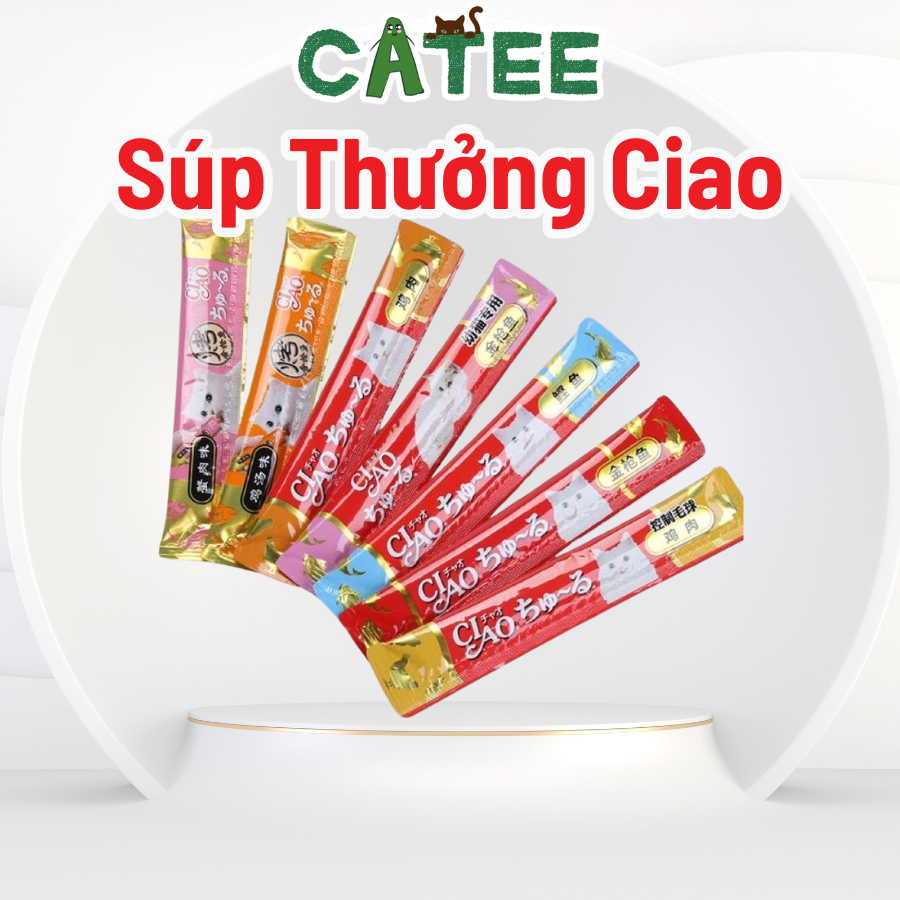 ( Lẻ 1 Thanh ) Súp Thưởng Ciao Churu Cho Mèo