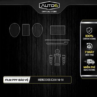 MERCEDES C200 (2015-2018): Film PPF chống xước nội thất ô tô - AUTO6 <Cam kết chuẩn form, chống xước hiệu quả>