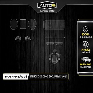 MERCEDES C200 (Exclusive 2019-2021): Film PPF chống xước nội thất ô tô - AUTO6 <Cam kết chuẩn form, chống xước hiệu quả>