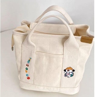 Túi xách bỉm sữa cho bé vải canvas túi mẹ và bé đa năng thời trang, đeo vai