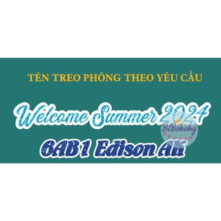 Tên treo phông thiết kế theo yêu cầu - BiBo baby