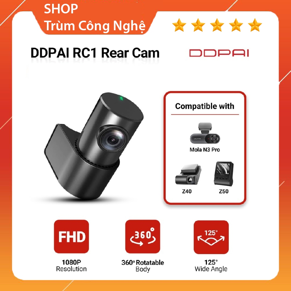 Camera sau DDpai RC01 dùng cho Z40 Z50 - DDPAI RC1 Rear Camera