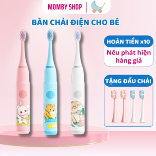 Bàn chải điện cho bé, bàn chải đánh răng cho bé 5 chế độ làm sạch răng, lông mềm mại không đau lợi phù hợp với trẻ 3-15T