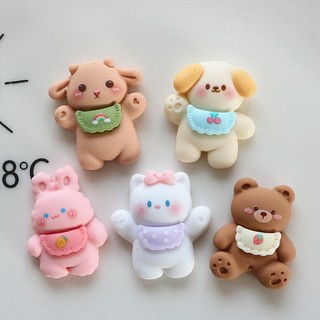 Jibit, sticker, charm thú đeo yếm trang trí dép cross