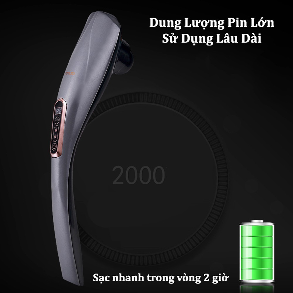 Máy Massage Đấm Lưng Cầm Tay Rulax 6 Đầu Phiên Bản Tiếng Việt Chính Hãng Rulax | Bảo Hành 12 Tháng |