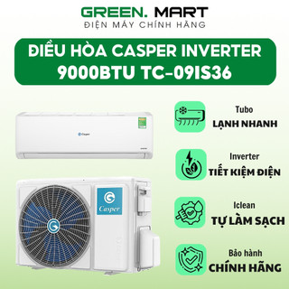 Điều hòa casper ecocity inverter 1 chiều 9000btu tc-09is36 | máy lạnh casper inverter 1 hp tc-09is35