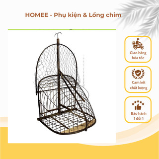 Lồng bẫy chào mào chất liệu LỤI, Lồng bẫy chim chào mào chim Chòe Than, bẫy lụi móc sắt loại 2