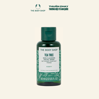 [HSD 10/2026] Sữa Rửa Mặt Tea Tree Skin Clearing Facial Wash 60ML The Body Shop