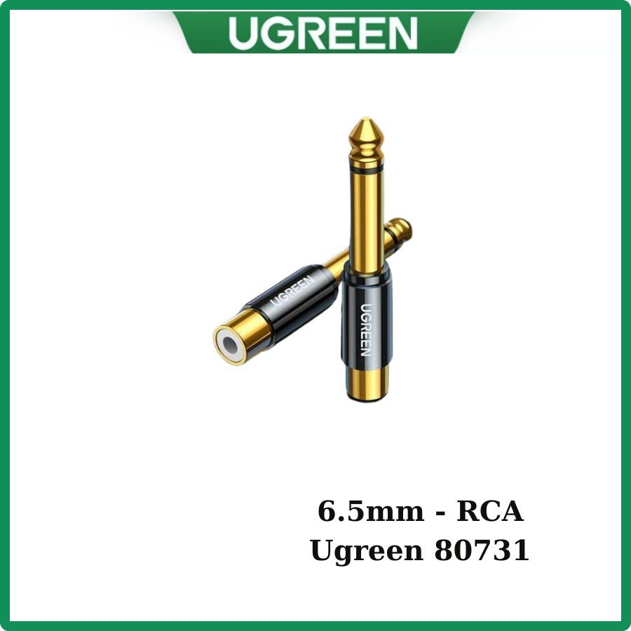 Đầu chuyển 6.5mm to RCA Mono Ugreen 80731