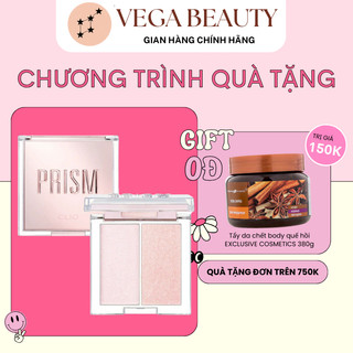 Phấn bắt sáng CLIO Prism Highlighter Duo 2.8g giúp gương mặt căng bóng và rạng rỡ