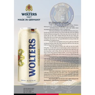 Bia wolters wheat beer lon 500ml