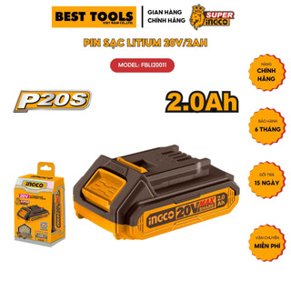 Pin sạc p20s ingco 20v/ pin 2ah dung lượng cao fbli20011