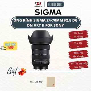 Ống kính Sigma 24-70mm F2.8 DG DN Art II l 2470 l 2470mm l 24-70mm cho Sony E