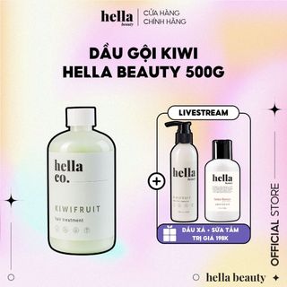 Dầu gội thảo mộc tinh dầu tự nhiên Kiwi Hella Beauty 500g