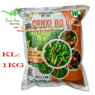  CANXI BO COMBI Phân Bón Đa Trung Vi Lượng - Thụ Phấn Tốt - Đậu Trái Nhiều - Trái To Đẹp Gói 1kg 