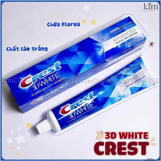 Kem Đánh Răng Crest 3D Advanced Tripple Whitening 147g