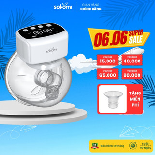Máy hút sữa không dây sokomi ym-803 máy vắt sữa không dây hút khoẻ êm ái thiết kế nhỏ gọn bh 1 năm