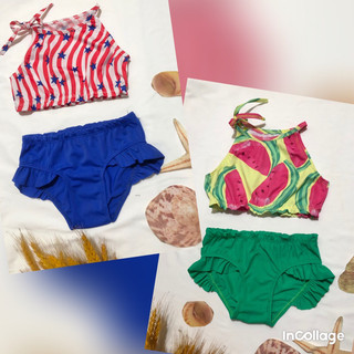 Bikini cổ yếm cho bé