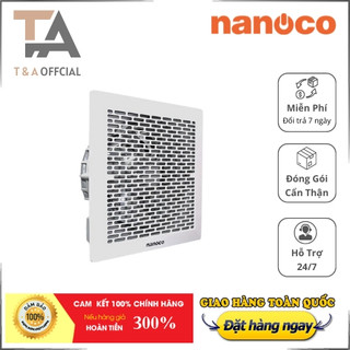 Quạt hút âm trần không ống dẫn 16W Nanoco NCV1520