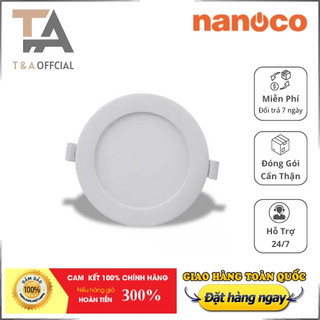 Đèn led âm trần NSD073W90 Nanoco 7W viền trắng