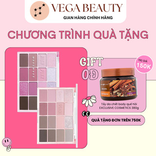 Bảng phấn mắt WAKEMAKE Soft Blurring Eye Palette 14g hiệu ứng nhũ sáng cho bạn đôi mắt long lanh