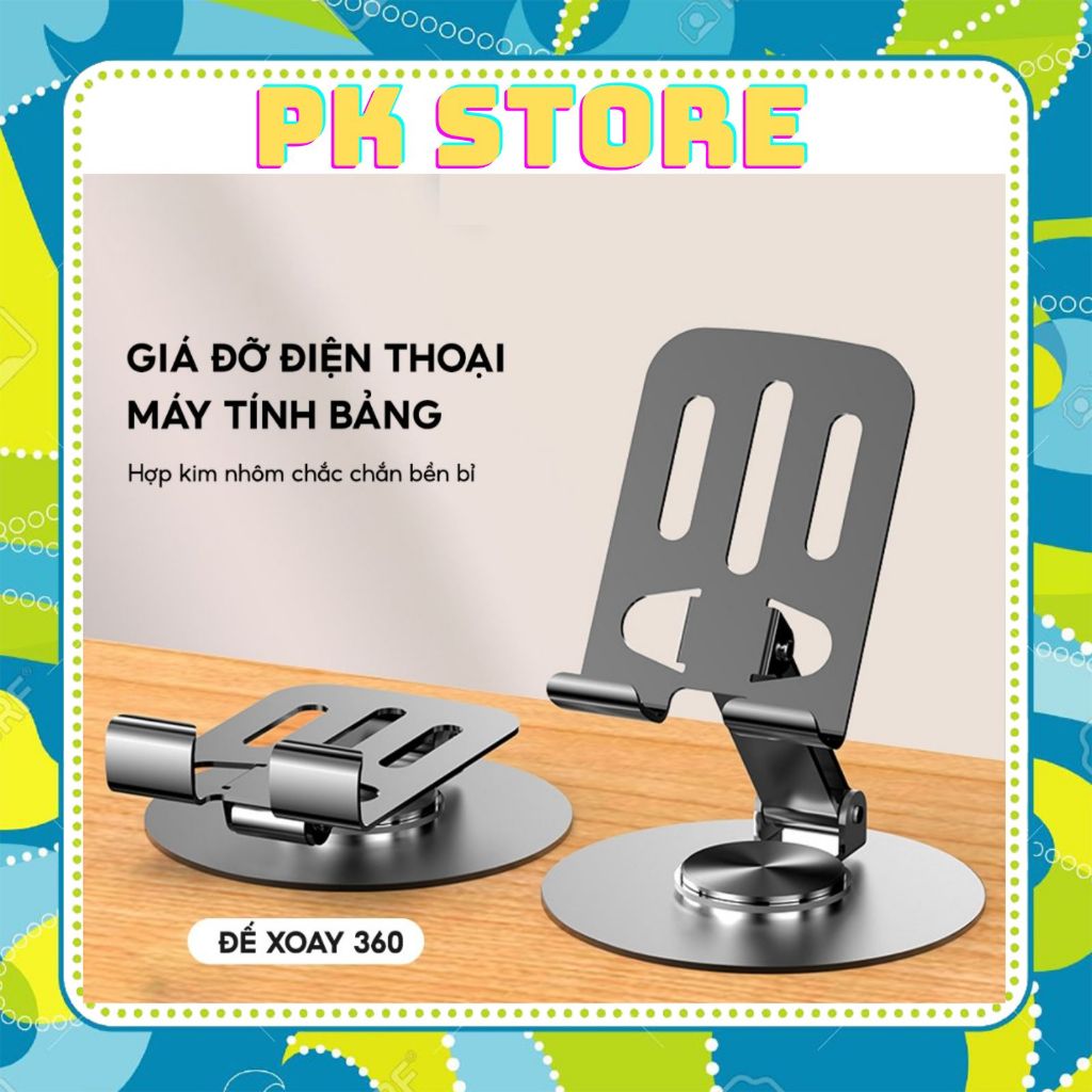 Giá đỡ điện thoại để bàn L98 chân xoay 360 độ tiện lợi bằng hợp kim nhôm gấp gọn | BigBuy360 - bigbuy360.vn