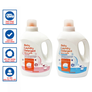 [CHÍNH HÃNG] Nước Giặt Xả Wesser Hương Powder/Rosegarden Can 3000ml