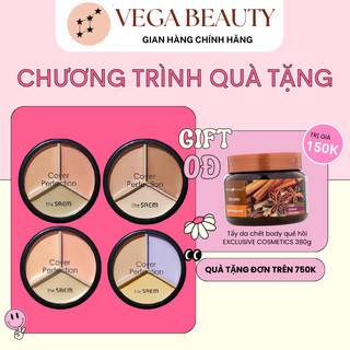  Hũ che khuyết điểm triệt sắc THE SAEM Cover Perfection Triple Pot Concealer 4.5g che phủ hoàn hảo