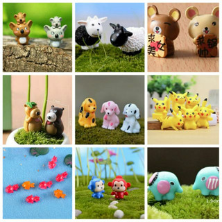 Mô hình thú nhỏ, mô hình động vật trang trí tiểu cảnh, terrarium