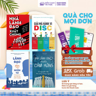 Combo 4 sách disc, nhà lãnh đạo xuất chúng, nhà lãnh đạo truyền cảm hứng, lãnh đạo bằng ngôn từ - rèn luyện lãnh đạo