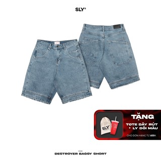 Quần đùi ống rộng SLY Destroyer Baggy Jeans Short