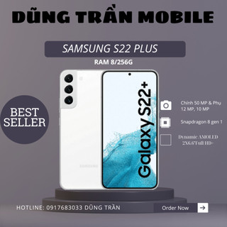 Điện thoại samsung s22 plus máy đẹp nguyên zin bản mỹ 2 sim ra 8/128 và 8/256g