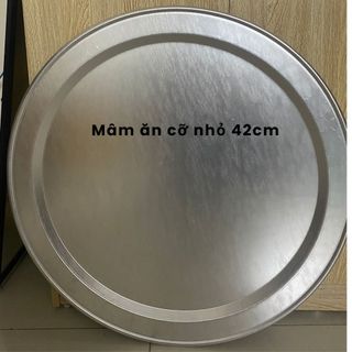 Mâm nhôm ăn cơm đường kính chuẩn 42cm dùng để bày lễ, ăn cơm gia đình