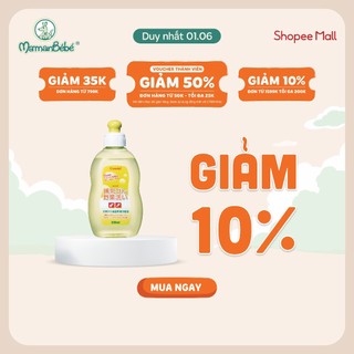 (MamanBébé chính hãng) Chai dung dịch rửa bình sữa và rau quả chiết xuất từ dầu cọ combi dung tích 300ml